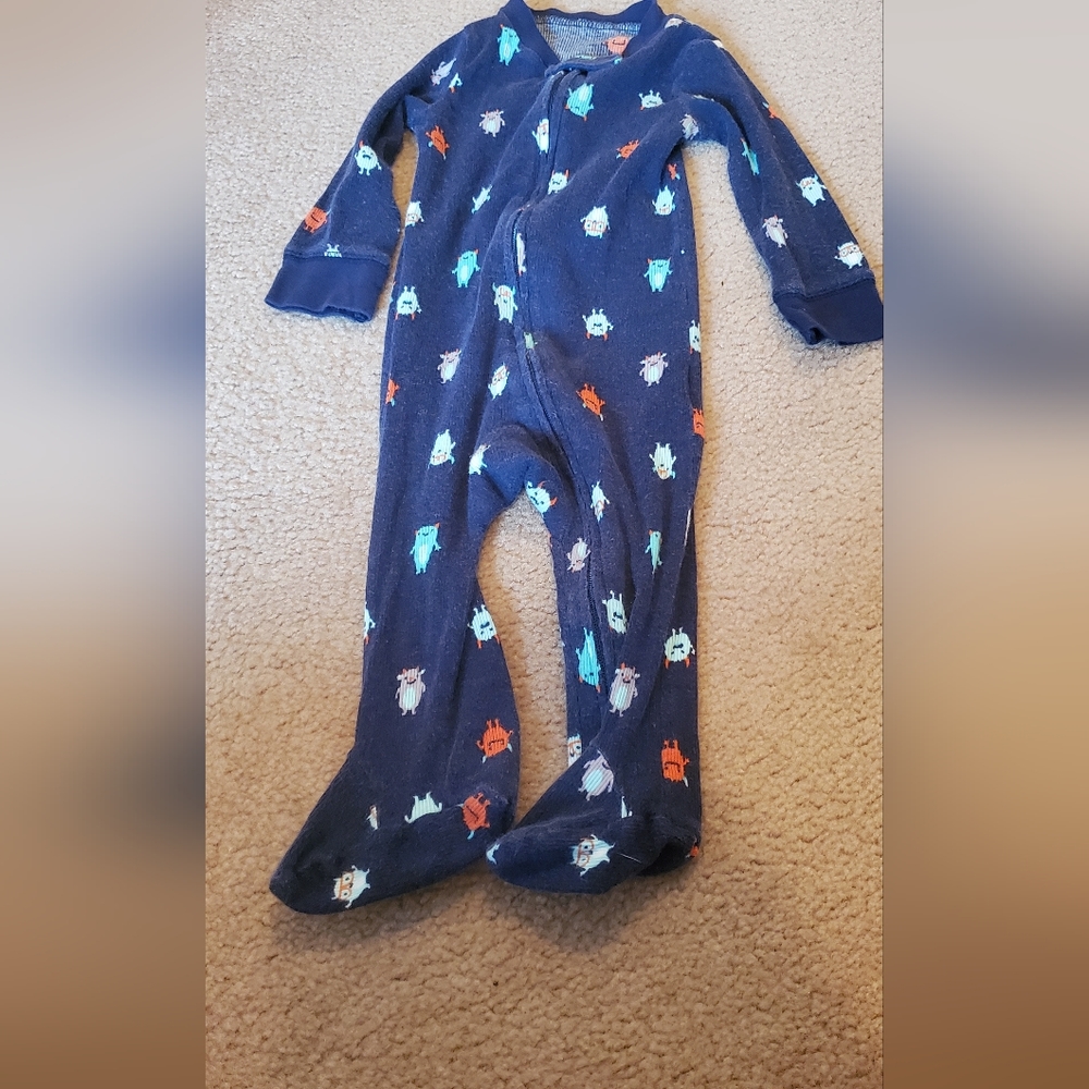 Carter's Double Zip Little Monsters Pyjama